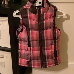 Plaid kids vest